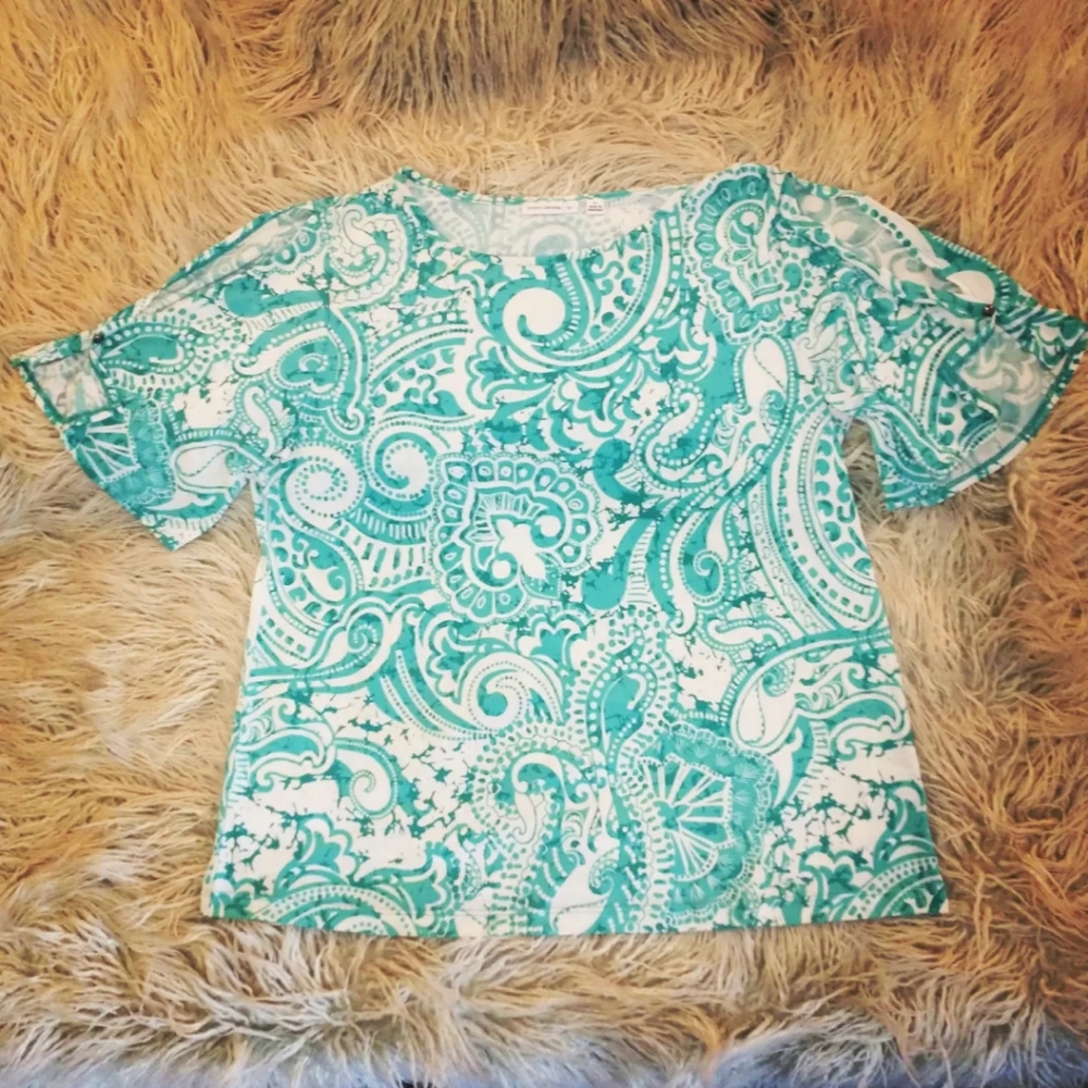 Susan Graver Short Sleeve Top